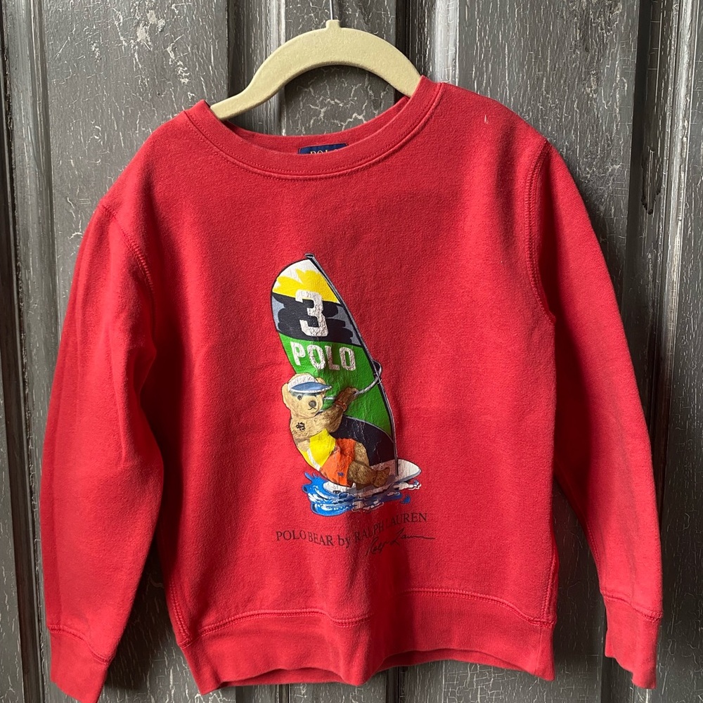 Polo by Ralph Lauren Kids Red Graphic Sweatshirt